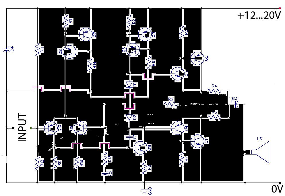10000w power amplifier circuit diagram